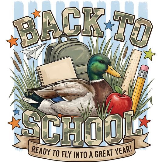 Back To School Duck – DTF Transfer