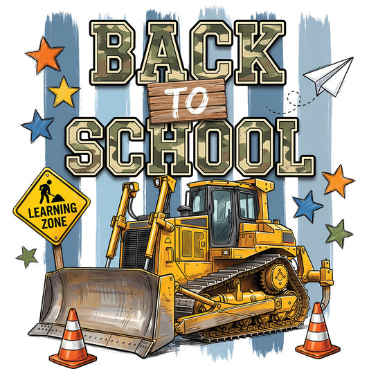 Back To School Tractor – DTF Transfer
