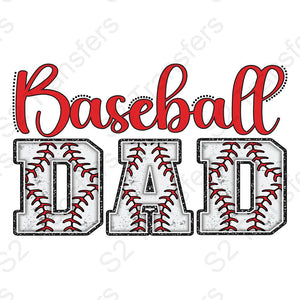 Baseball Dad Red Thread