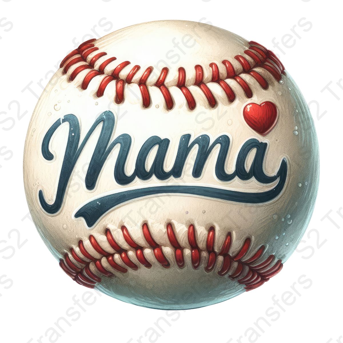 Baseball Mama Heart