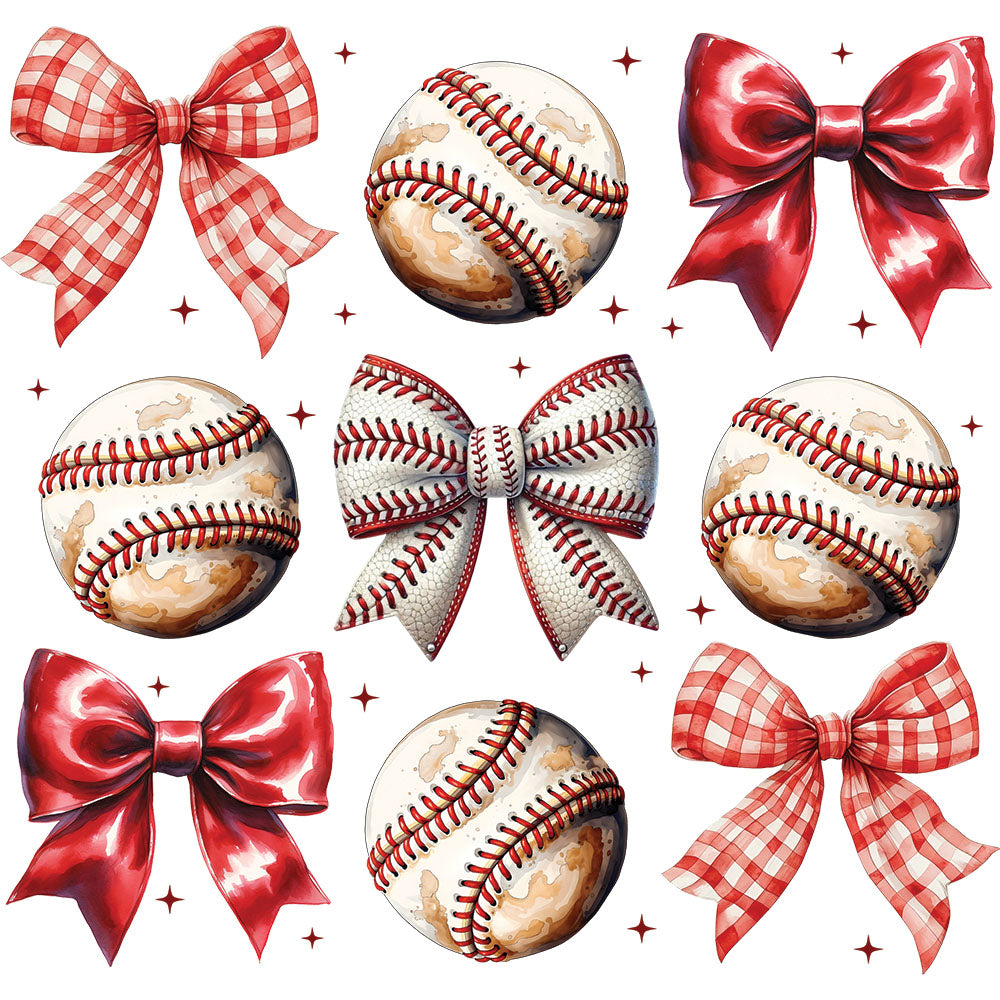 Baseball Coquette Symbols - DTF Transfer