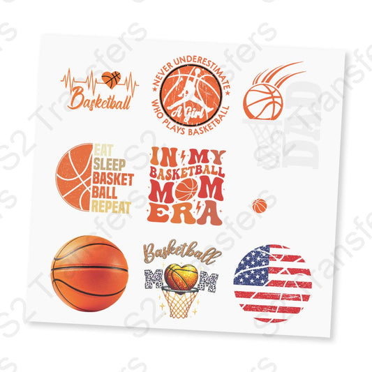 Basketball UV DTF Sticker Sheet