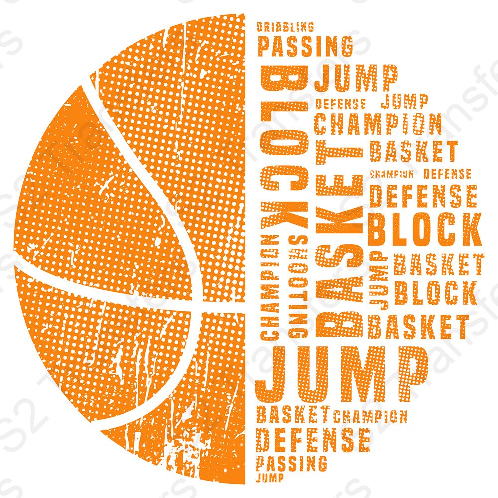 Basketball Word Art