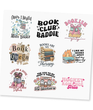 Book UV DTF Sticker Sheet