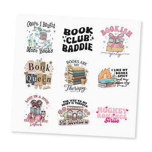 Book UV DTF Sticker Sheet