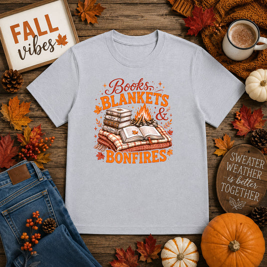 Books, Blankets, and Bonfires – DTF Transfer