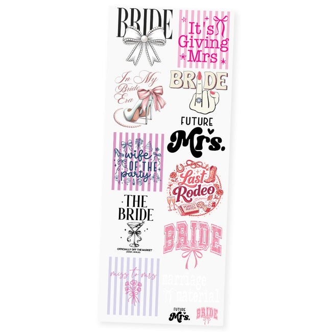 Bride Era Collection Premade DTF Transfer Gangsheet - 22" x 60"