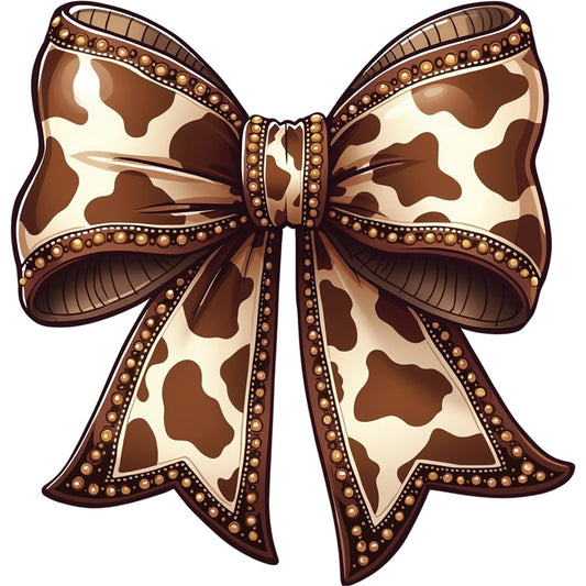 Brown Cowhide Bow – DTF Transfer