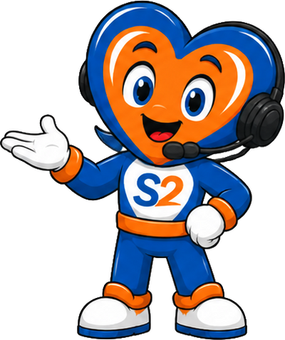 Buddy, the S2 Transfers mascot, ready to help