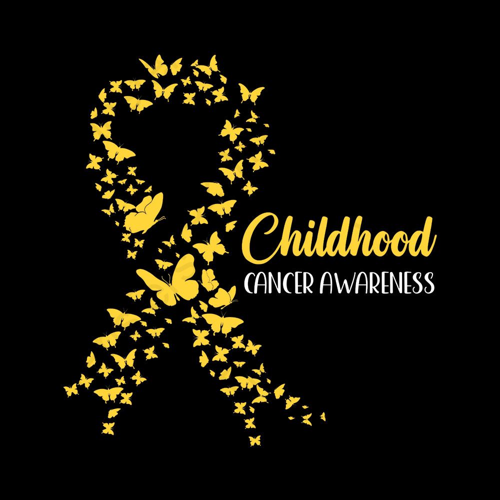 Butterfly Ribbon Childhood Cancer Awareness