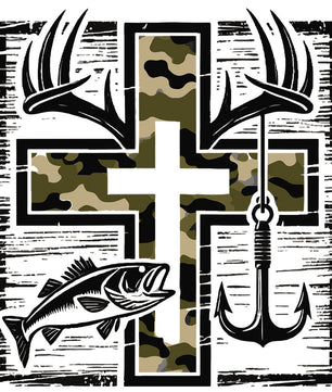 Camo Cross – DTF Transfer