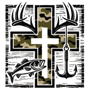 Camo Cross – DTF Transfer