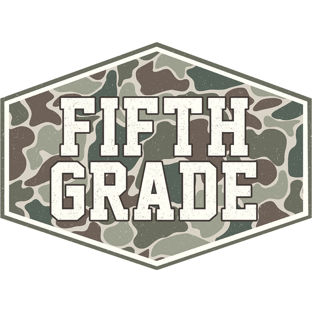 Camo Fifth Grade – DTF Transfer