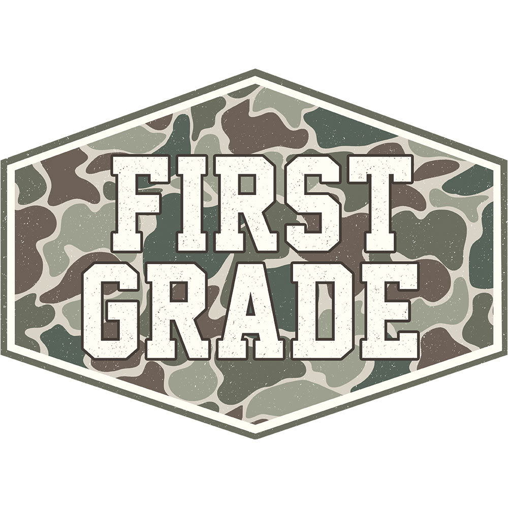 Camo First Grade – DTF Transfer