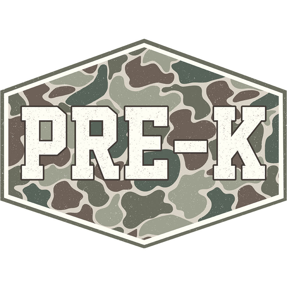 Camo Pre-K – DTF Transfer