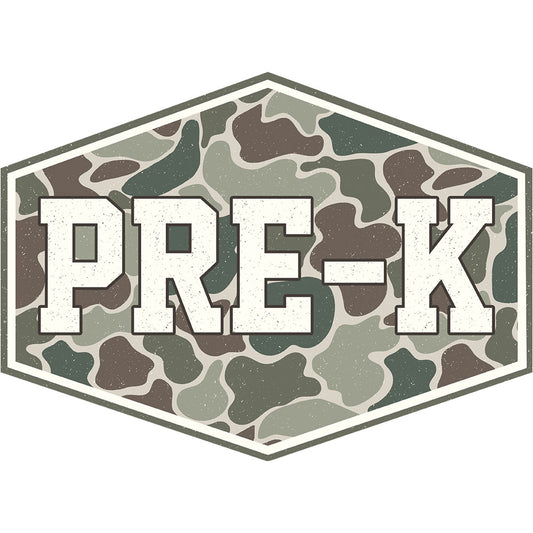 Camo Pre-K – DTF Transfer
