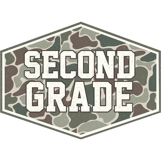 Camo Second Grade – DTF Transfer