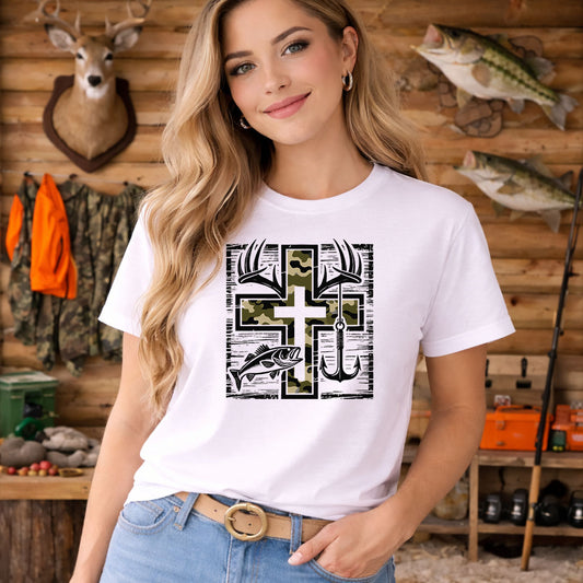 Camo Cross – DTF Transfer