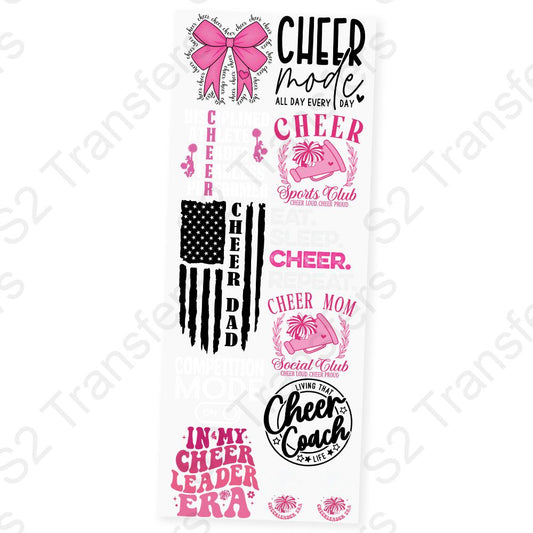 Cheer Squad Spirit Premade DTF Transfer Gangsheet