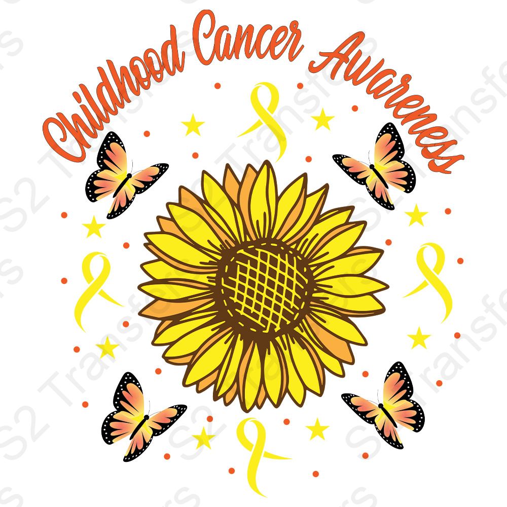 Childhood Cancer Awareness Sunflower