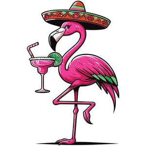 Cinco De Mayo Flamingo - DTF Transfer