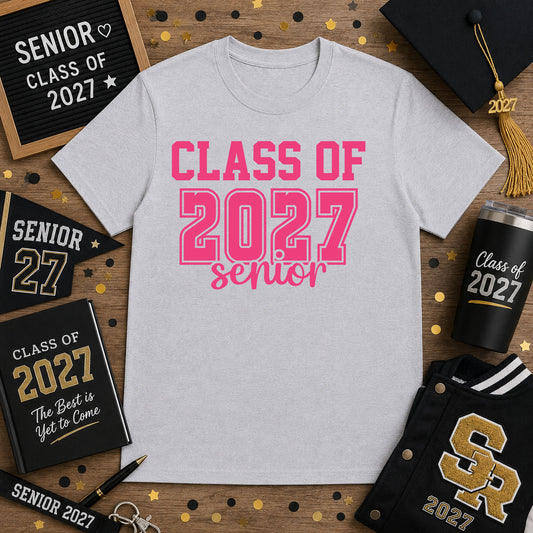 Class Of 2027 Senior Pink – DTF Transfer