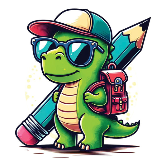 Cool Dinosaur School – DTF Transfer