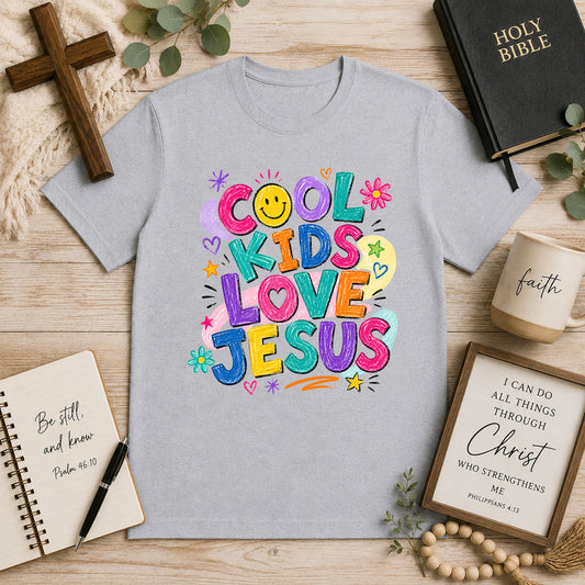 Cool Kids Love Jesus Vibrant – DTF Transfer