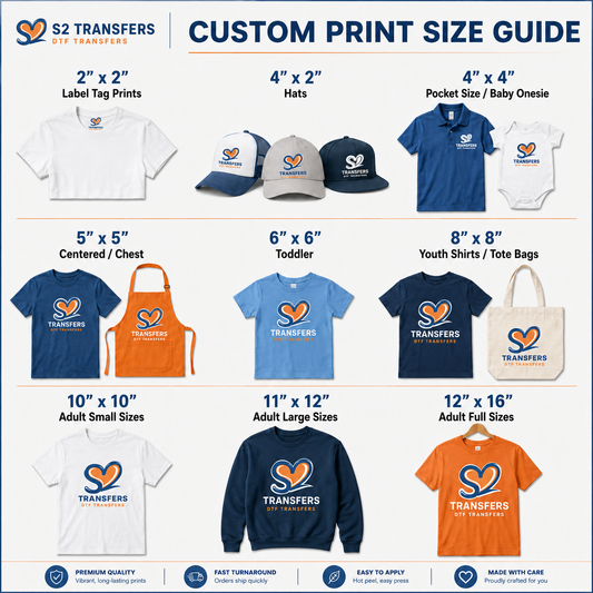 DTF Transfers by Size