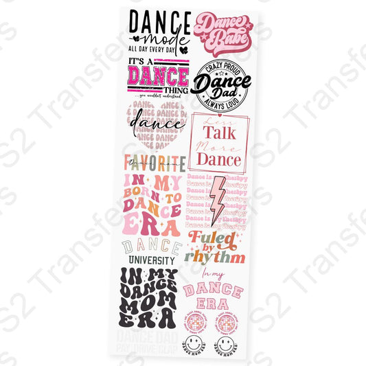 Dance Life Premade DTF Transfer Gangsheet