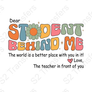 Dear Student Behind Me