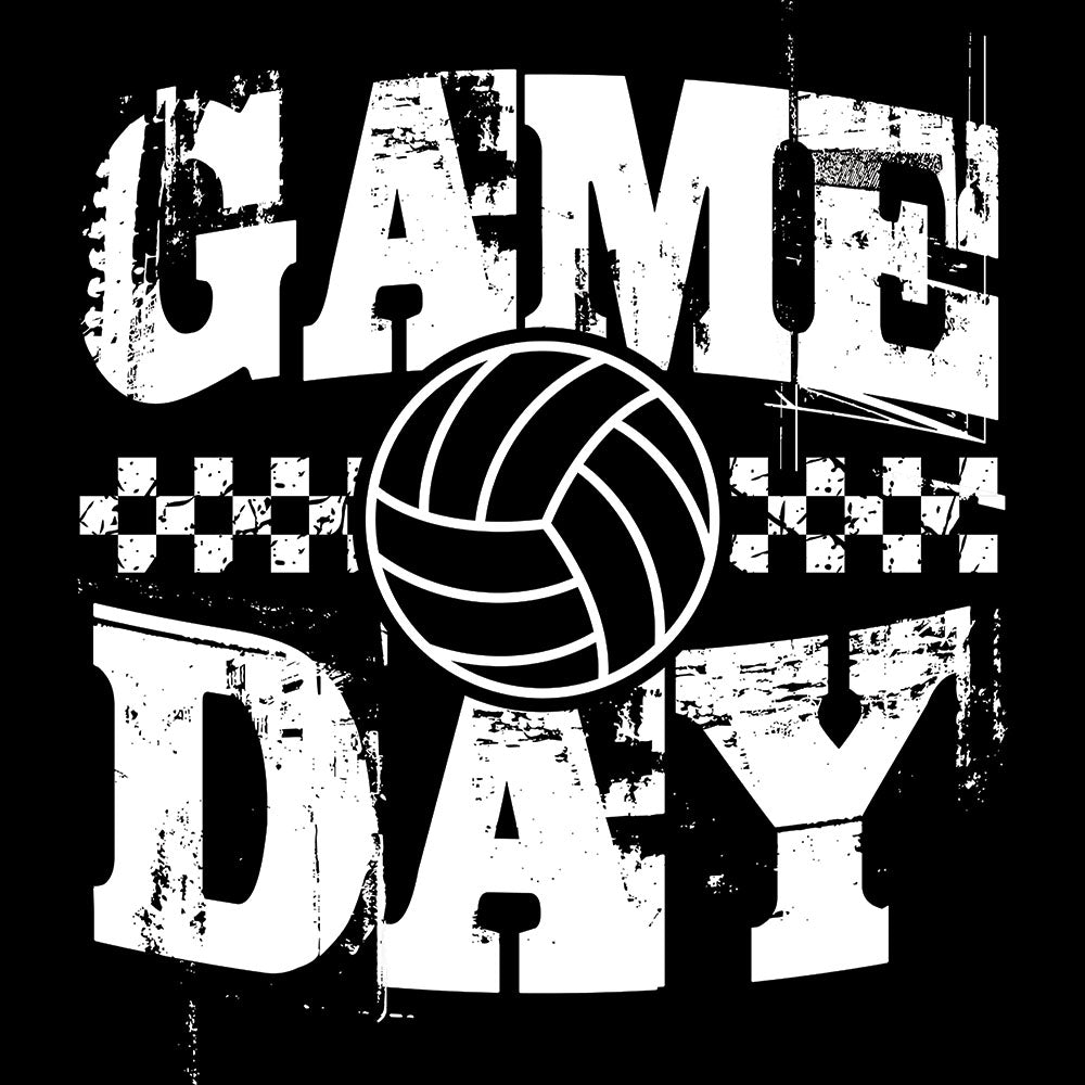 Distressed Game Day Volleyball – DTF Transfer