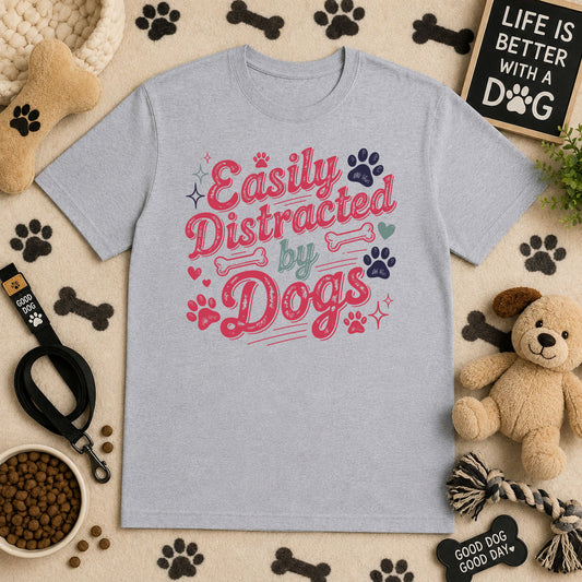 Easily Distracted By Dogs – DTF Transfer