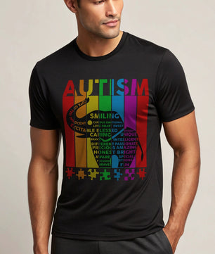 Elephant Typography Puzzle Autism - DTF Transfer