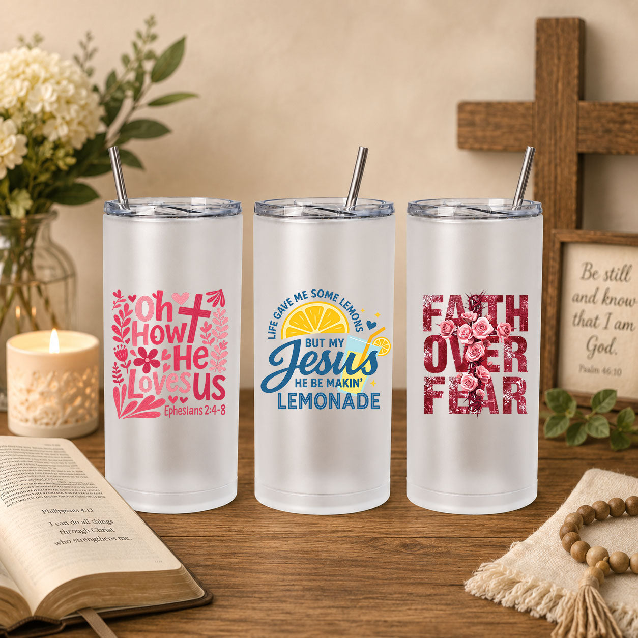 Faith UV DTF Sticker Sheet