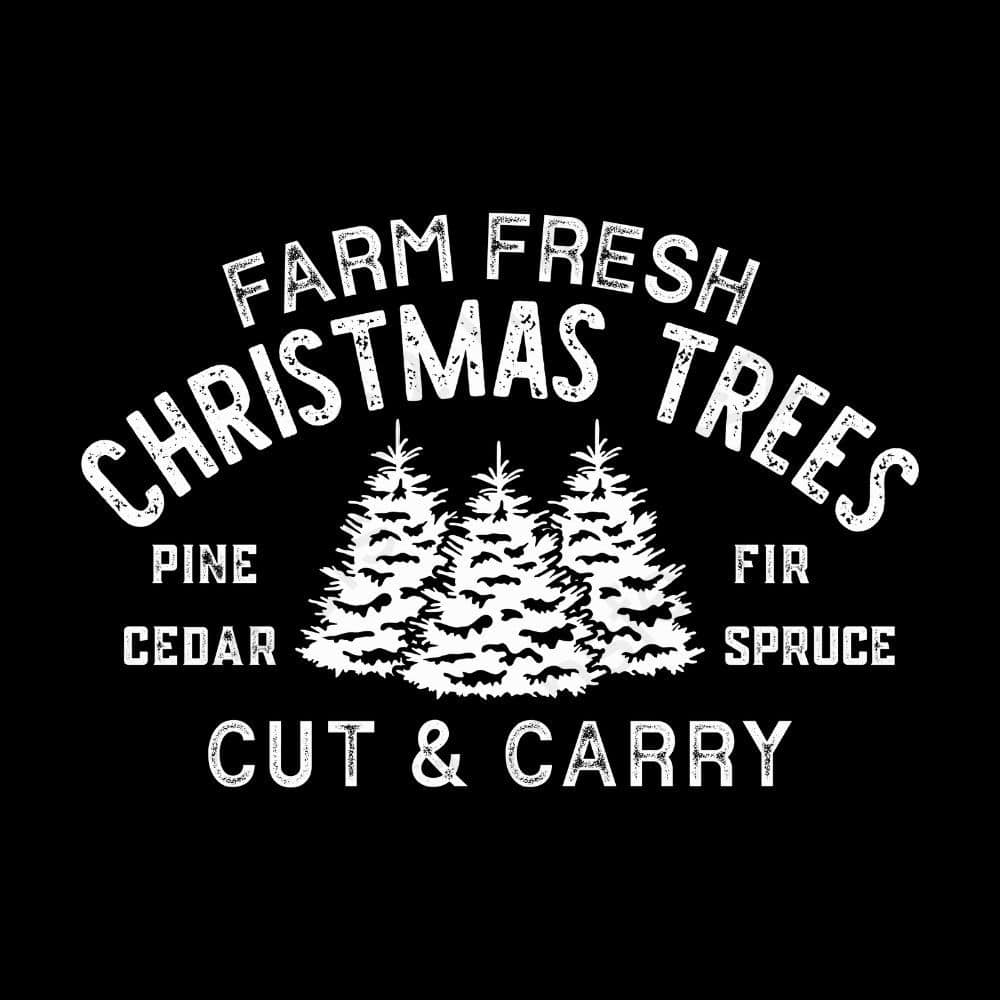 Farm Fresh Christmas Trees Wht