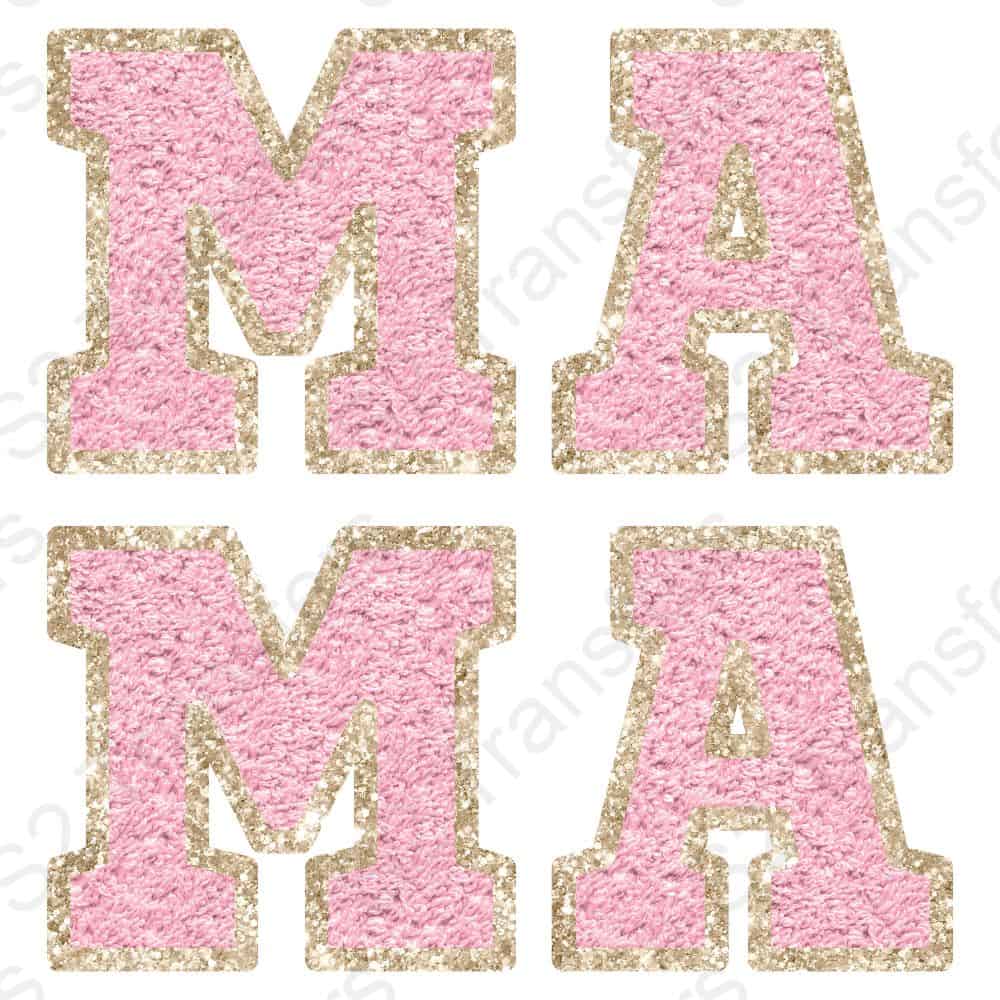 Faux Glitter Patch Mama