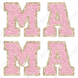 Faux Glitter Patch Mama