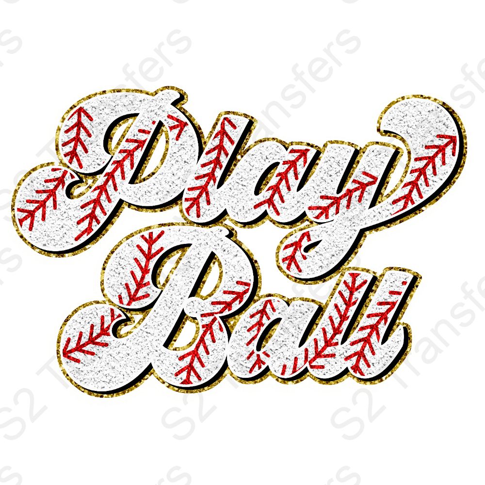 Faux Sequins Play Ball