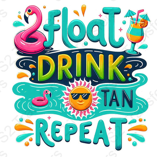 Float Drink Tan Repeat