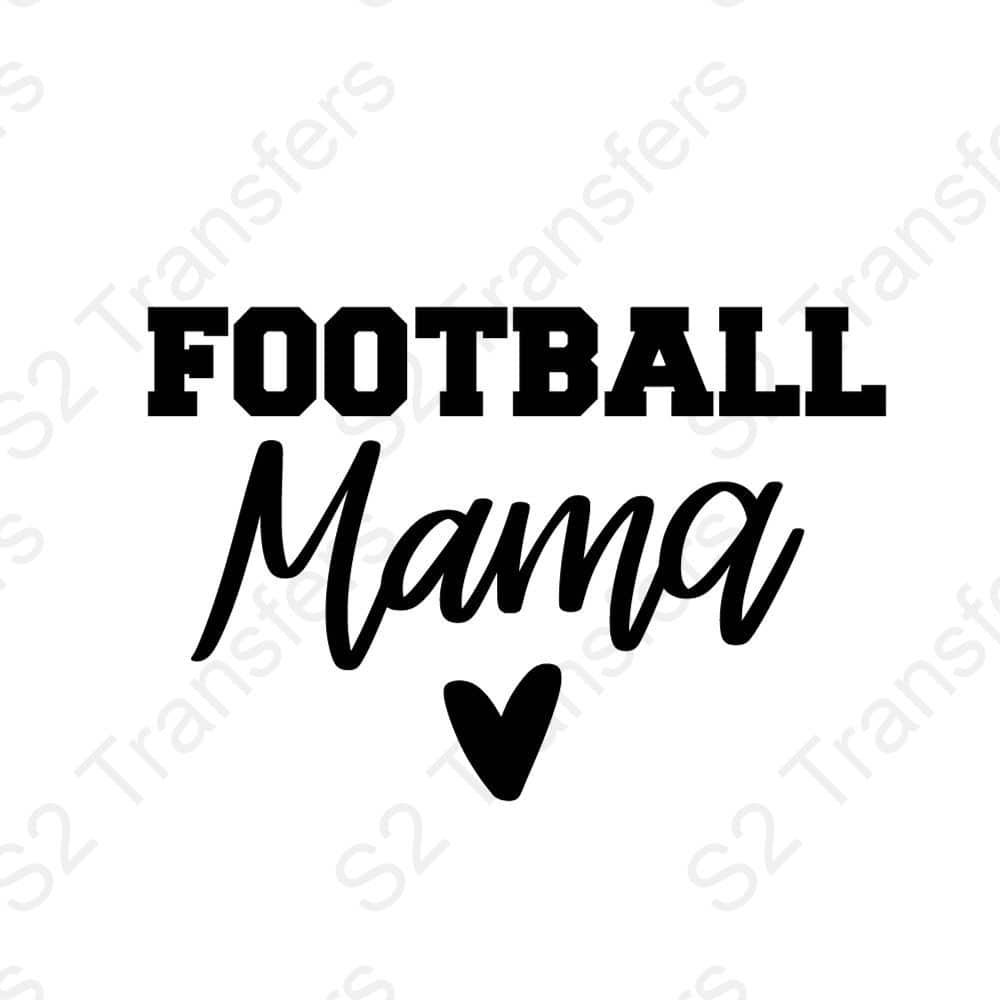 Football Mama Heart