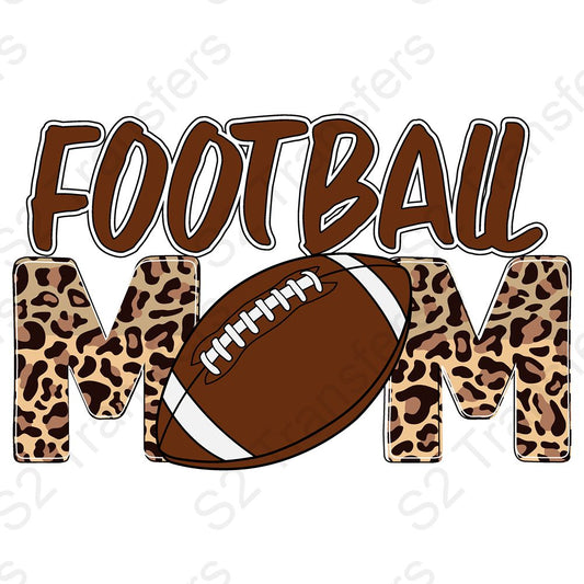 Football Mom Leopard Print