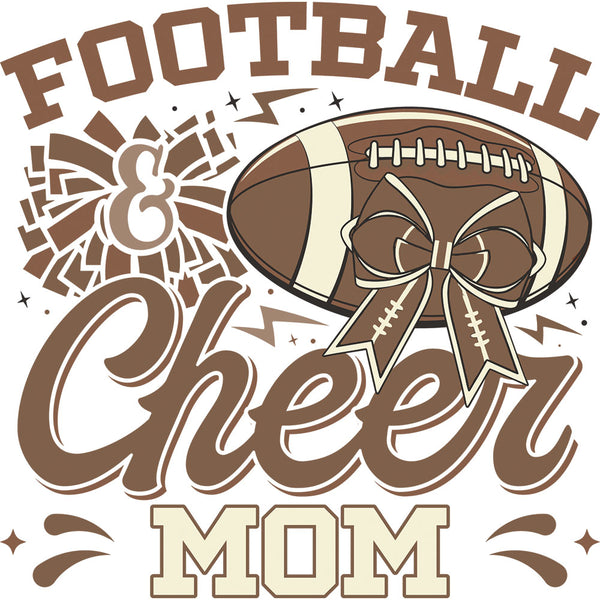 Football And Cheer Mom Brown – DTF Transfer