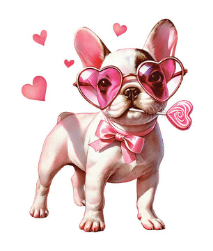 Frenchie Hearts – DTF Transfer
