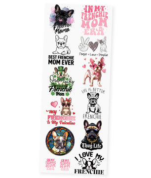 Frenchie Bulldog Premade DTF Transfer Gangsheet - 22