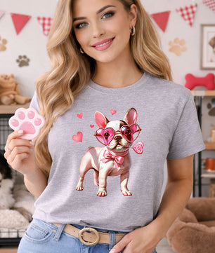 Frenchie Hearts – DTF Transfer