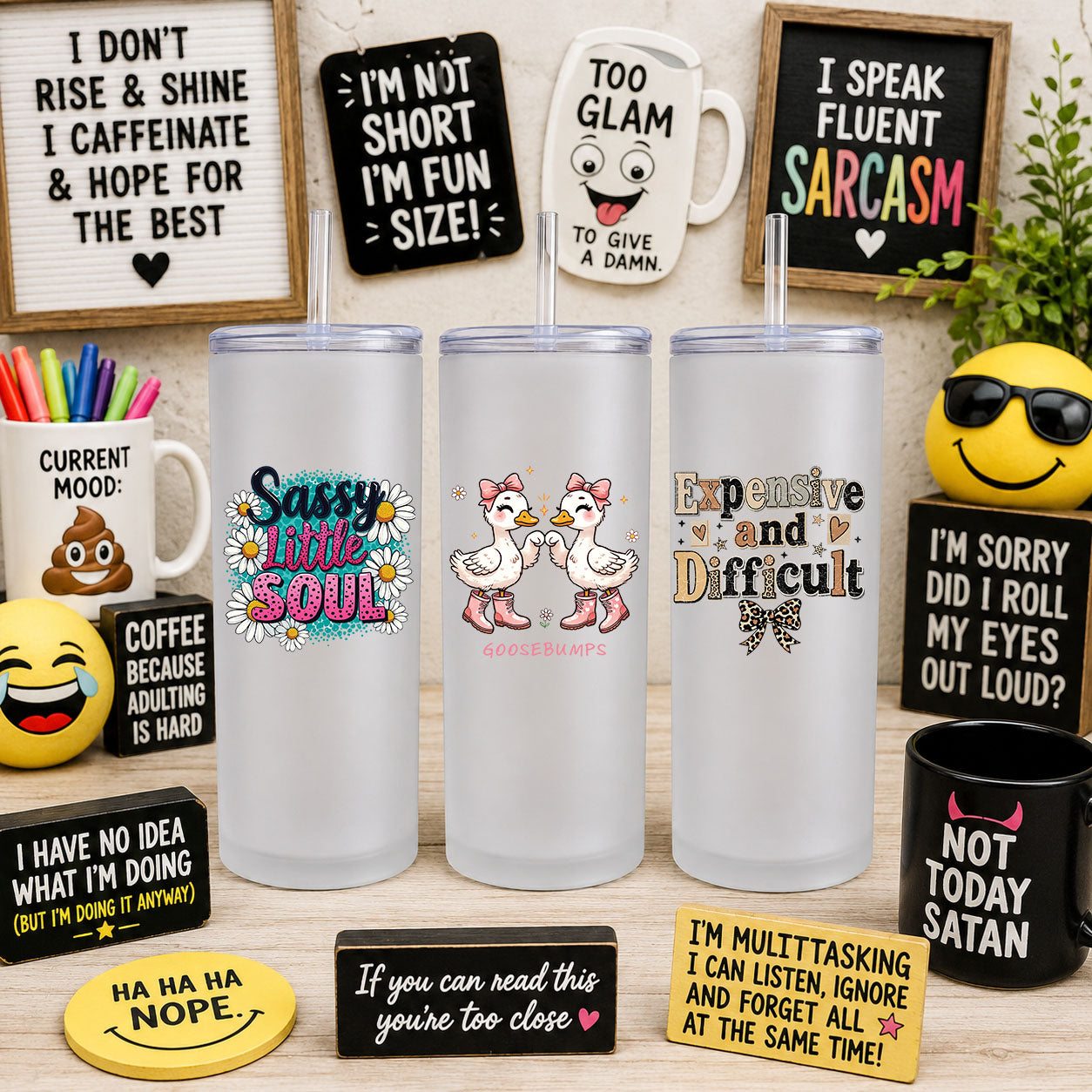Funny UV DTF Sticker Sheet