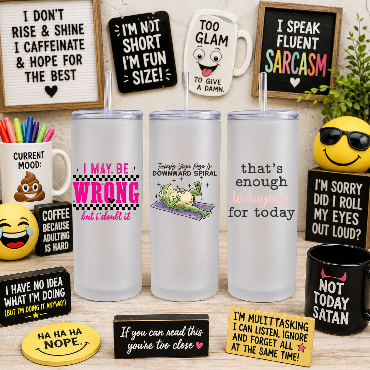 Funny UV DTF Sticker Sheet