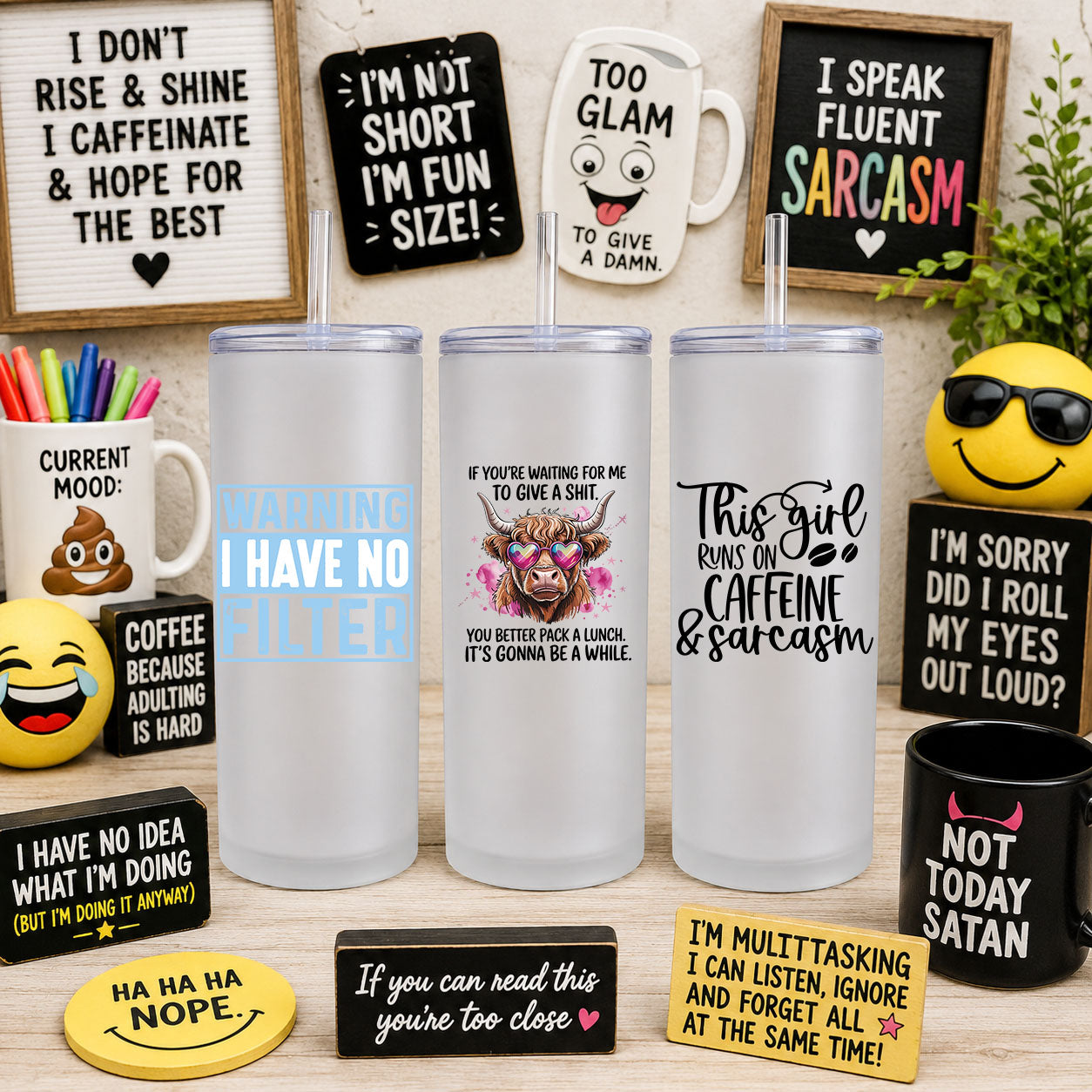 Funny UV DTF Sticker Sheet