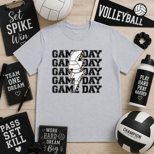 Game Day Lightning Volleyball – DTF Transfer